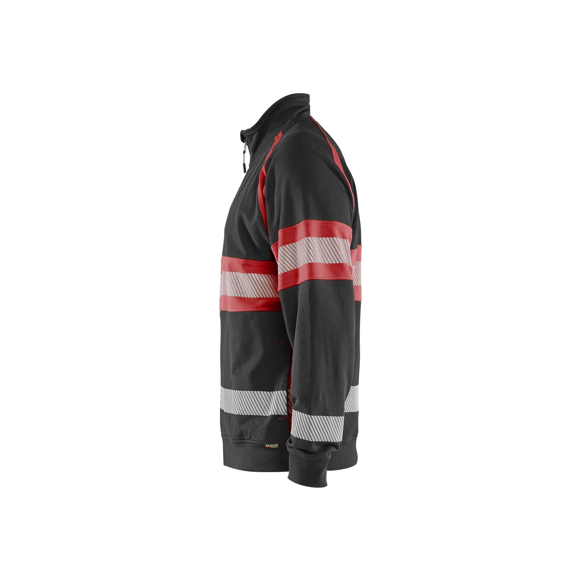 BLAKLADER 35511158 Hi Vis Sweater Hi Vis Reflective Full-zip Work Sweatshirt MEN - 100% Cotton